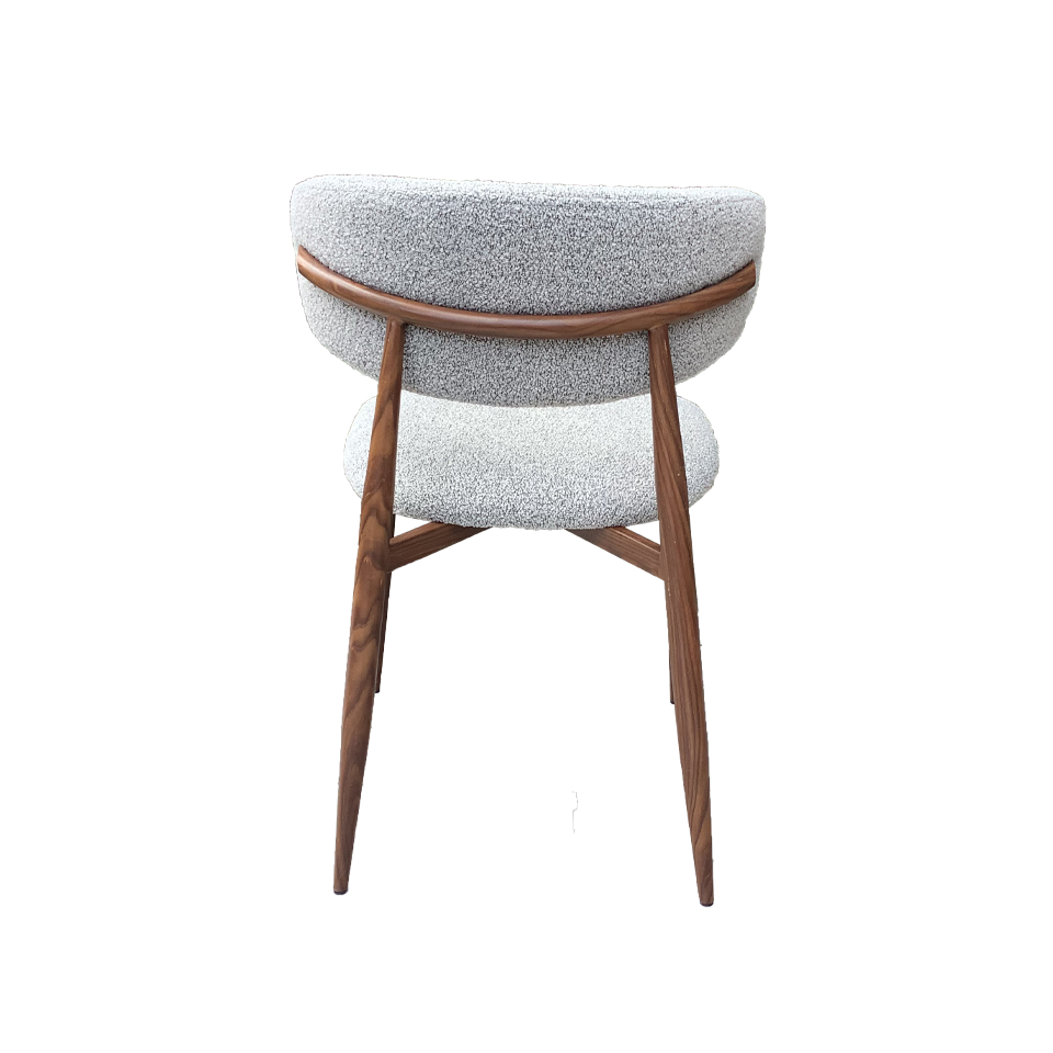 【同色2脚組】チェアZLM013ウォールナット／ライ... - 5