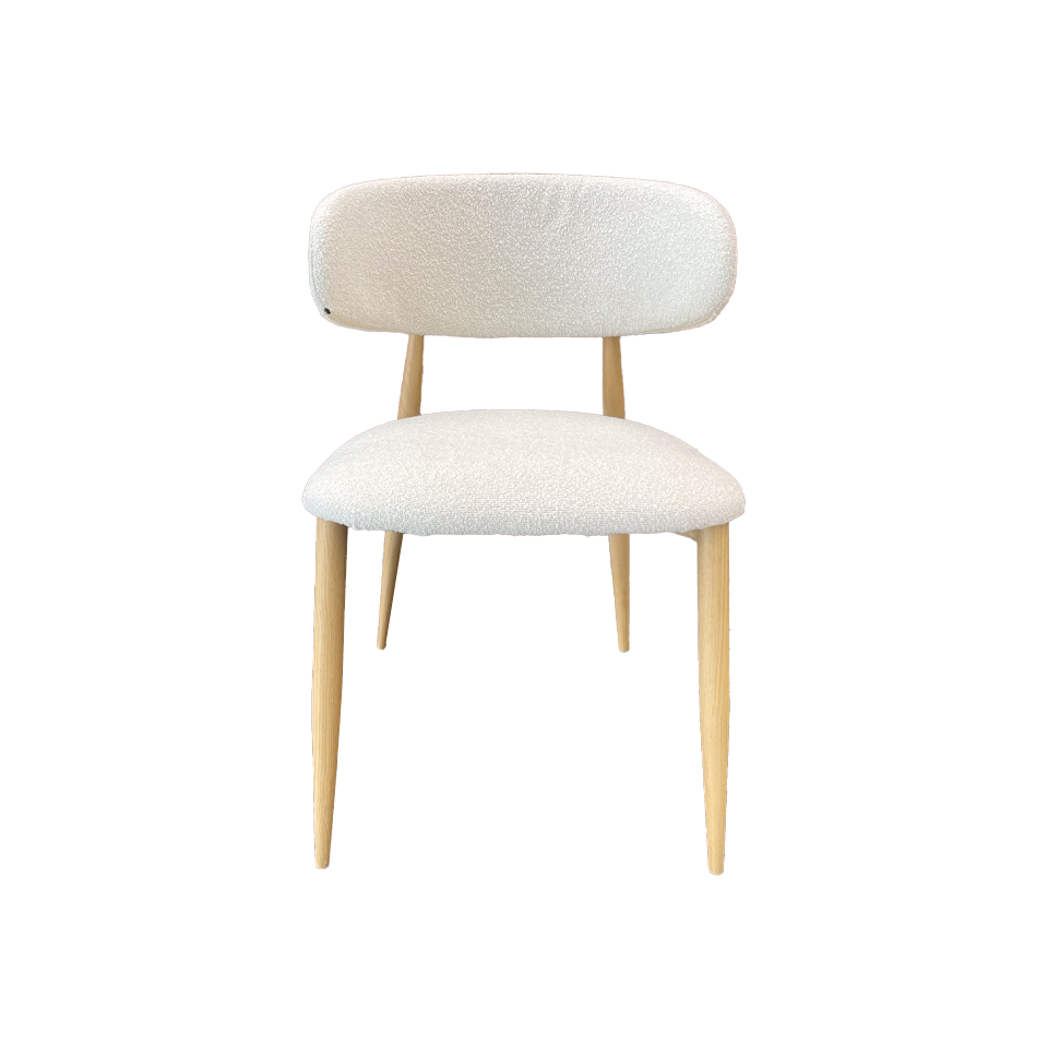 【同色2脚組】チェアZLM013ナチュラル／アイボリー - 2