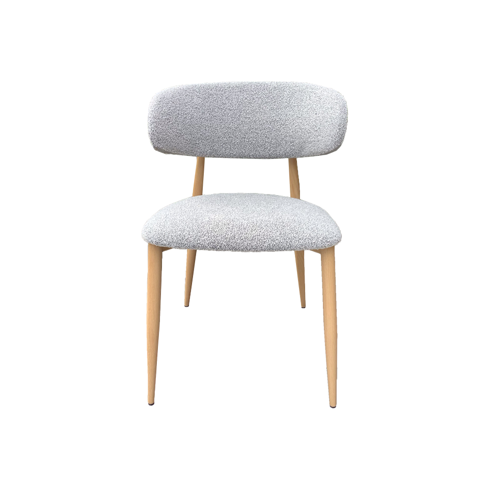 【同色2脚組】チェアZLM013ナチュラル／ライトグ... - 2