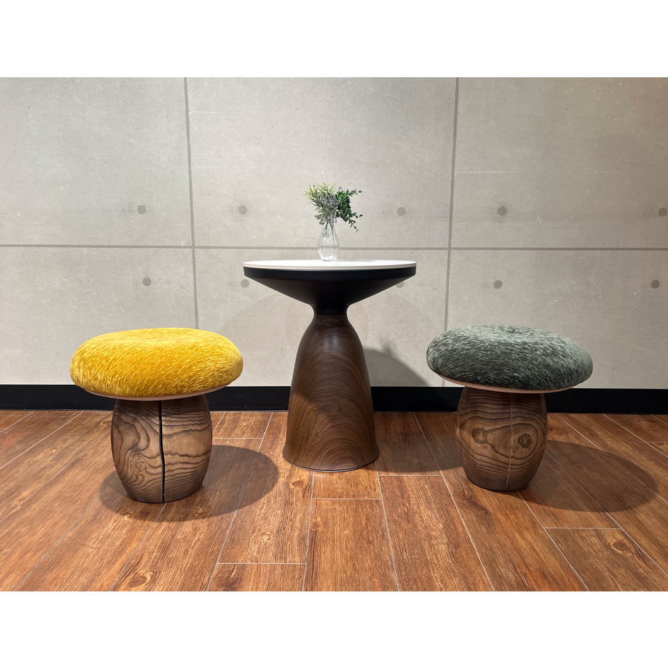 チェア マッシュルームグリーン - 4