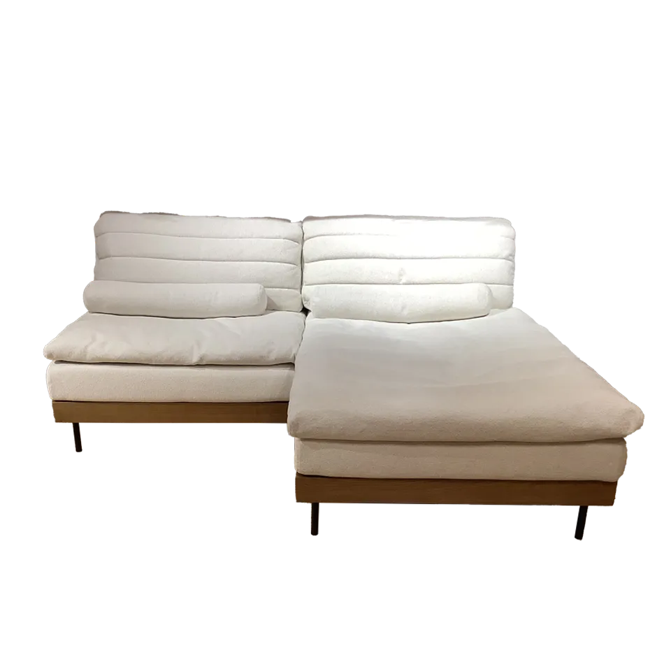 カウチソファ YU9671アイボリー - 2