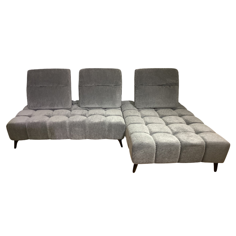 カウチソファYU6607グレー - 2