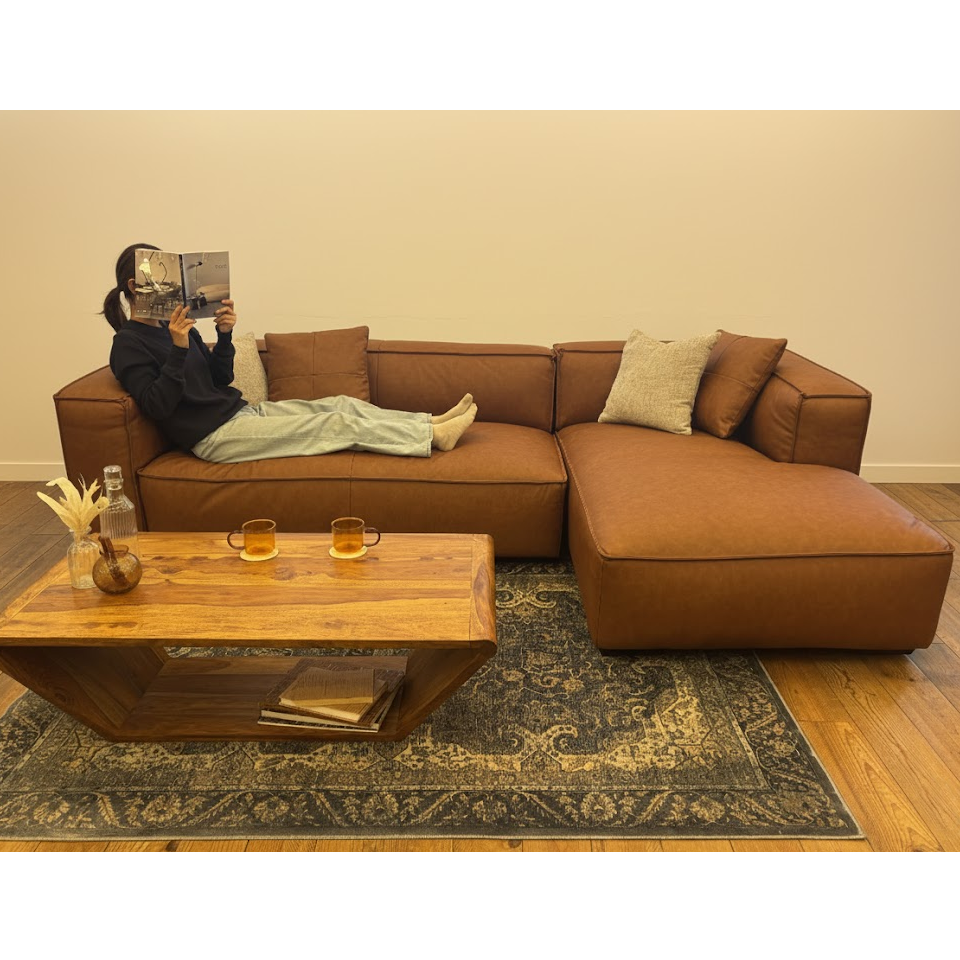 カウチソファＺＭ810－Ｌ（R）ブラウ... - 9