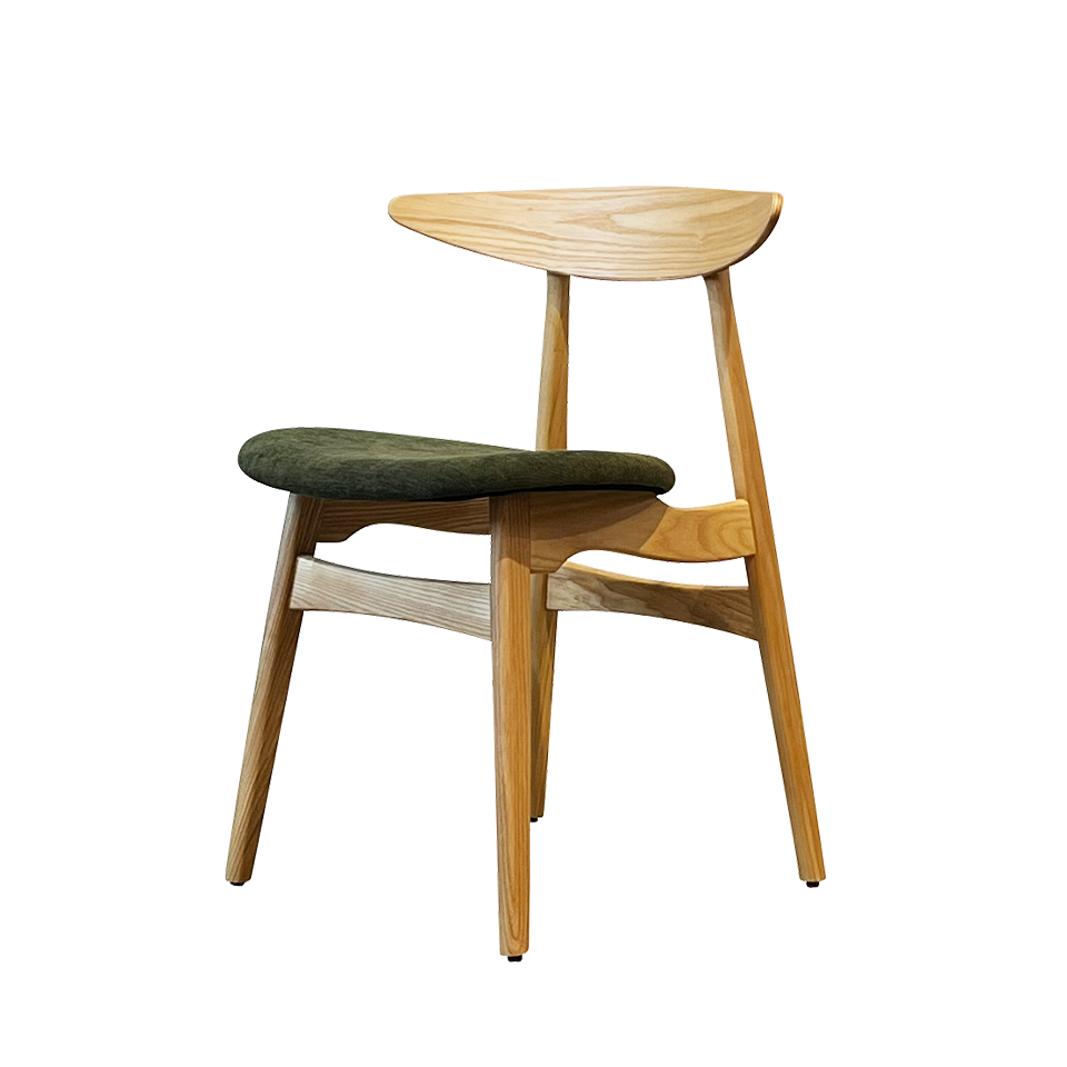 チェアRY54ナチュラル/ダークグリーン