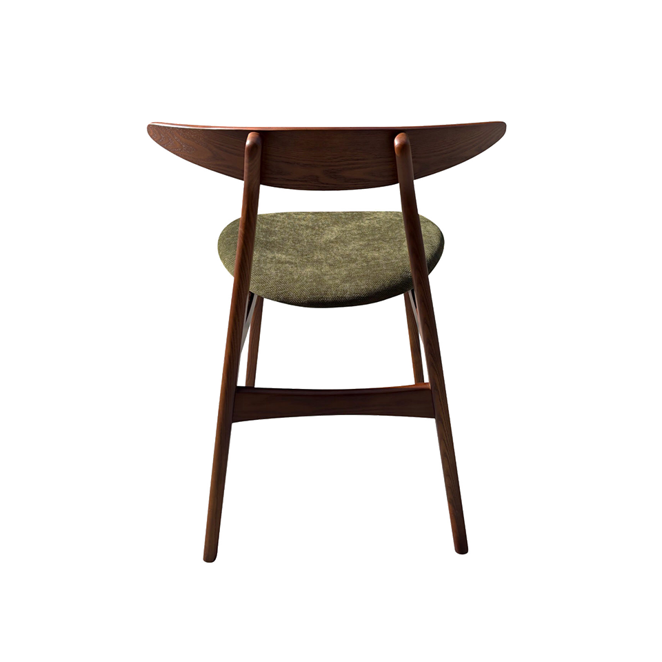 チェアRY54ウォールナット/ダークグリーン - 4