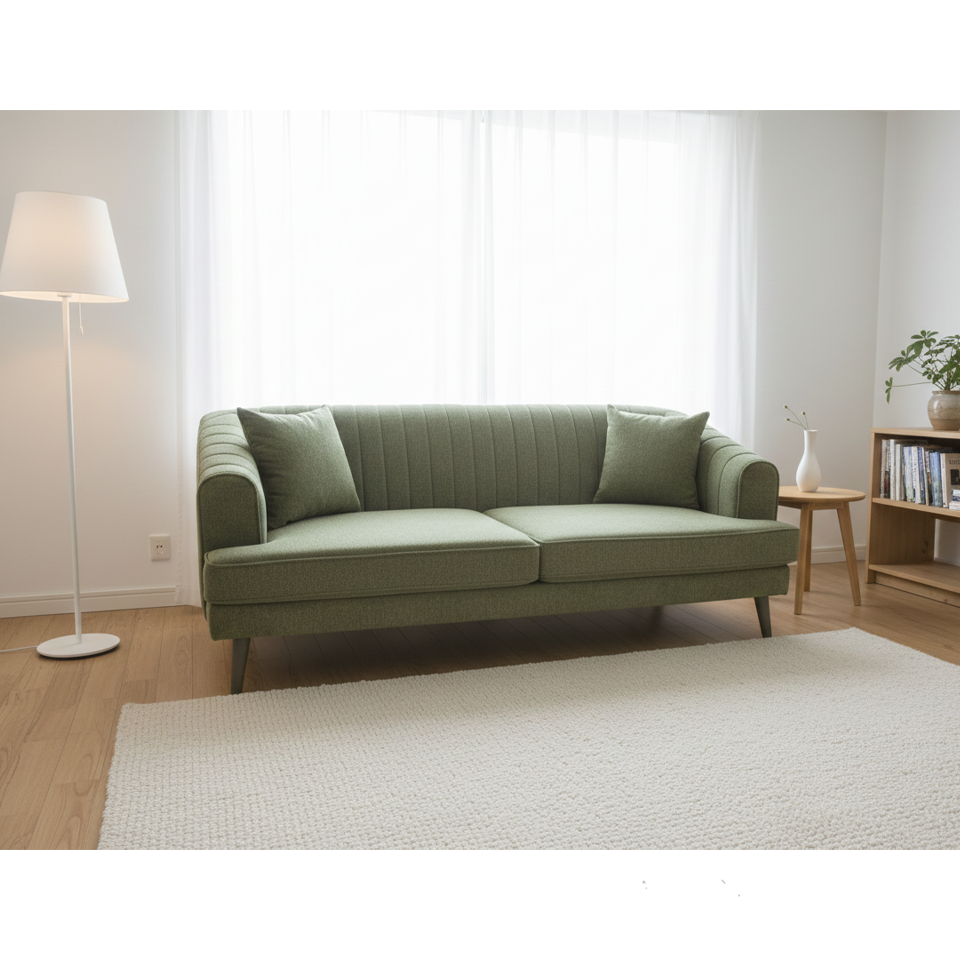 ソファSANTE 3人掛けグリーン - 7