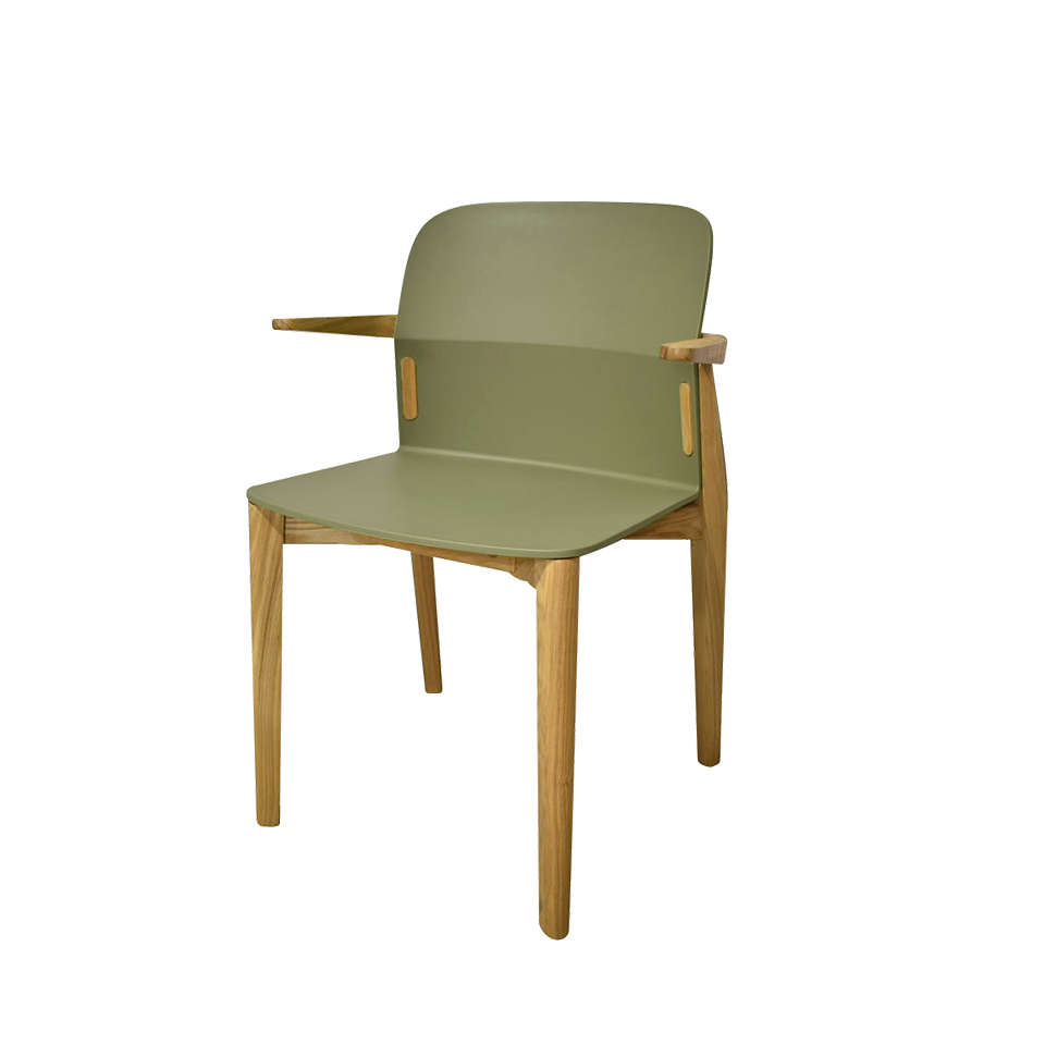 チェアDC-S258Aナチュラル／グリーン - 2