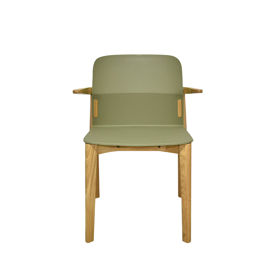チェアDC-S258Aナチュラル／グリーン - 3
