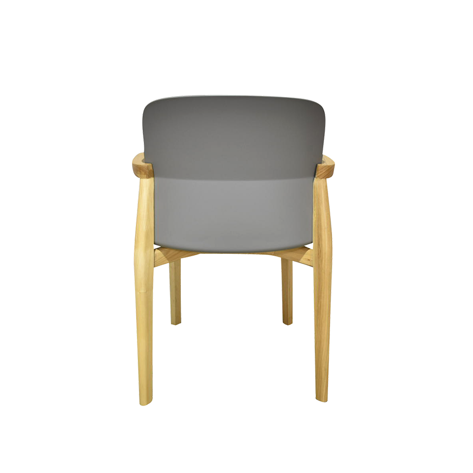 チェアDC-S258Aナチュラル／グレー - 5