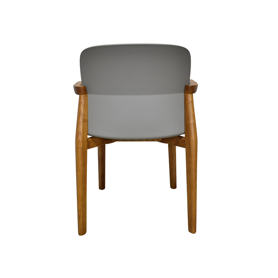 チェアDC-S258Aウォールナット／グレー - 5