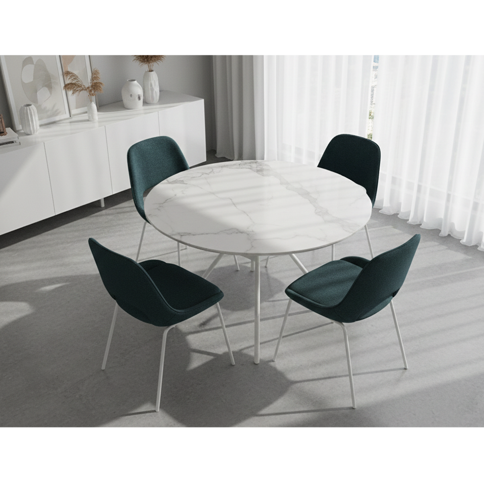 北欧ダイニングセットB／ブルー【セール価格】