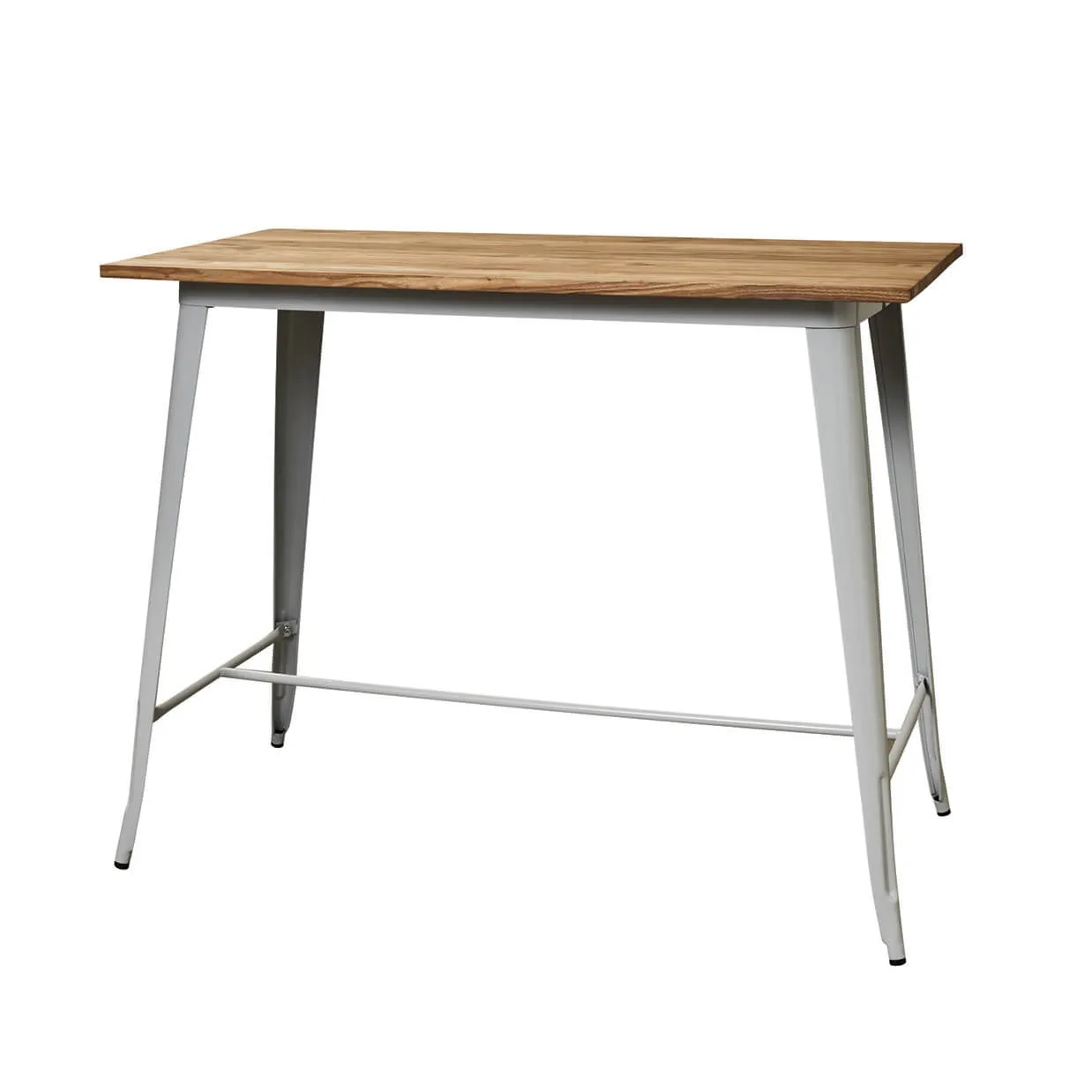 《残り2台》ハイテーブルTB140-70Mグレー/ナチュ...