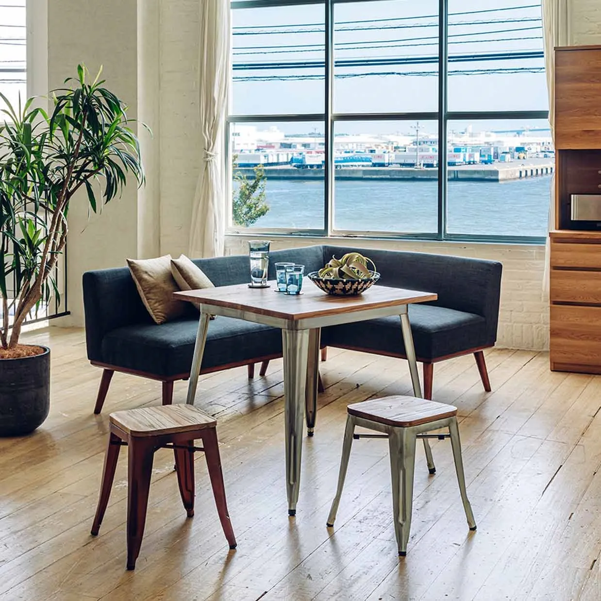 【同色２脚セット】スツールT3503-18Mガルバナイ... - 4