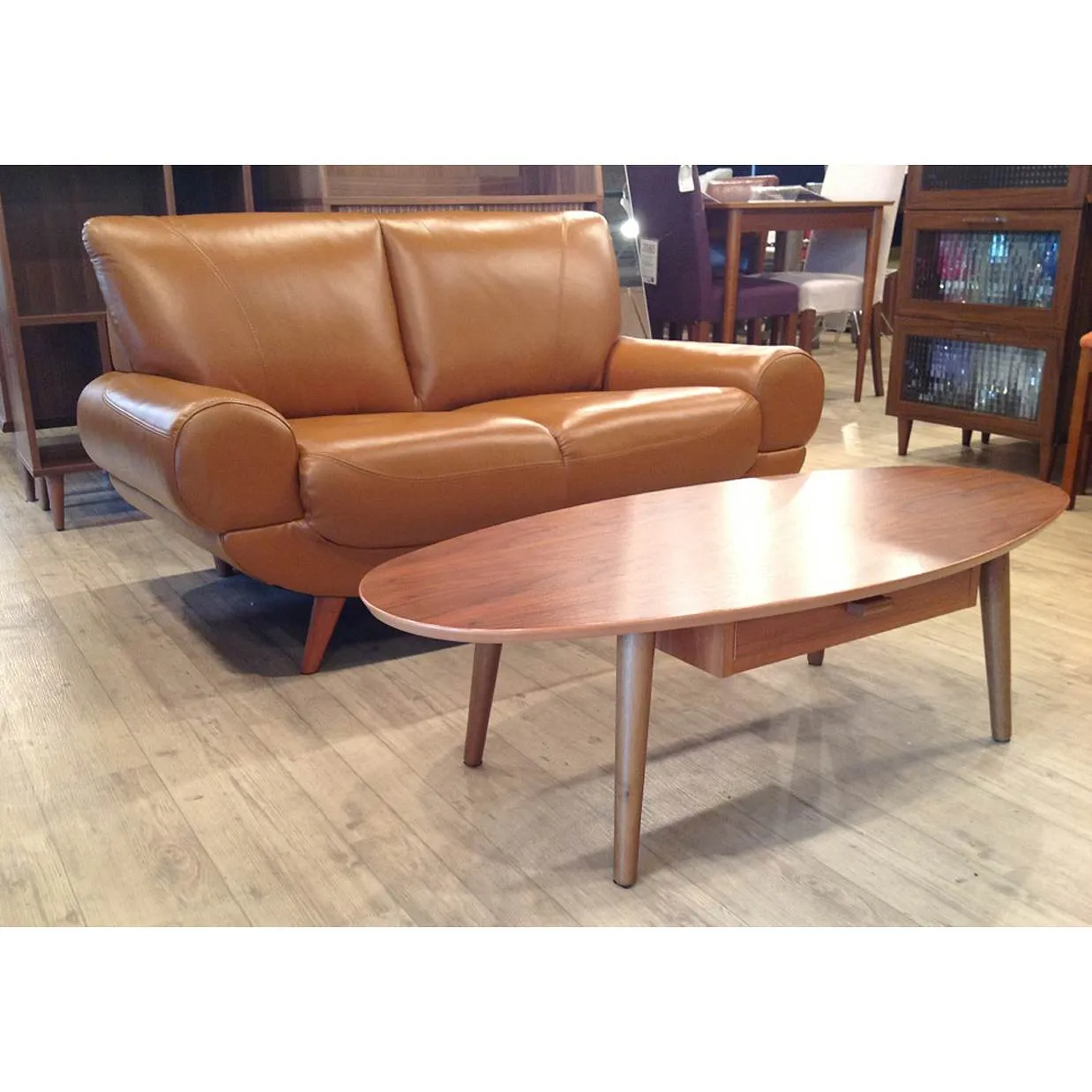 ソファ【本革】PS 2人掛けサドル - 4