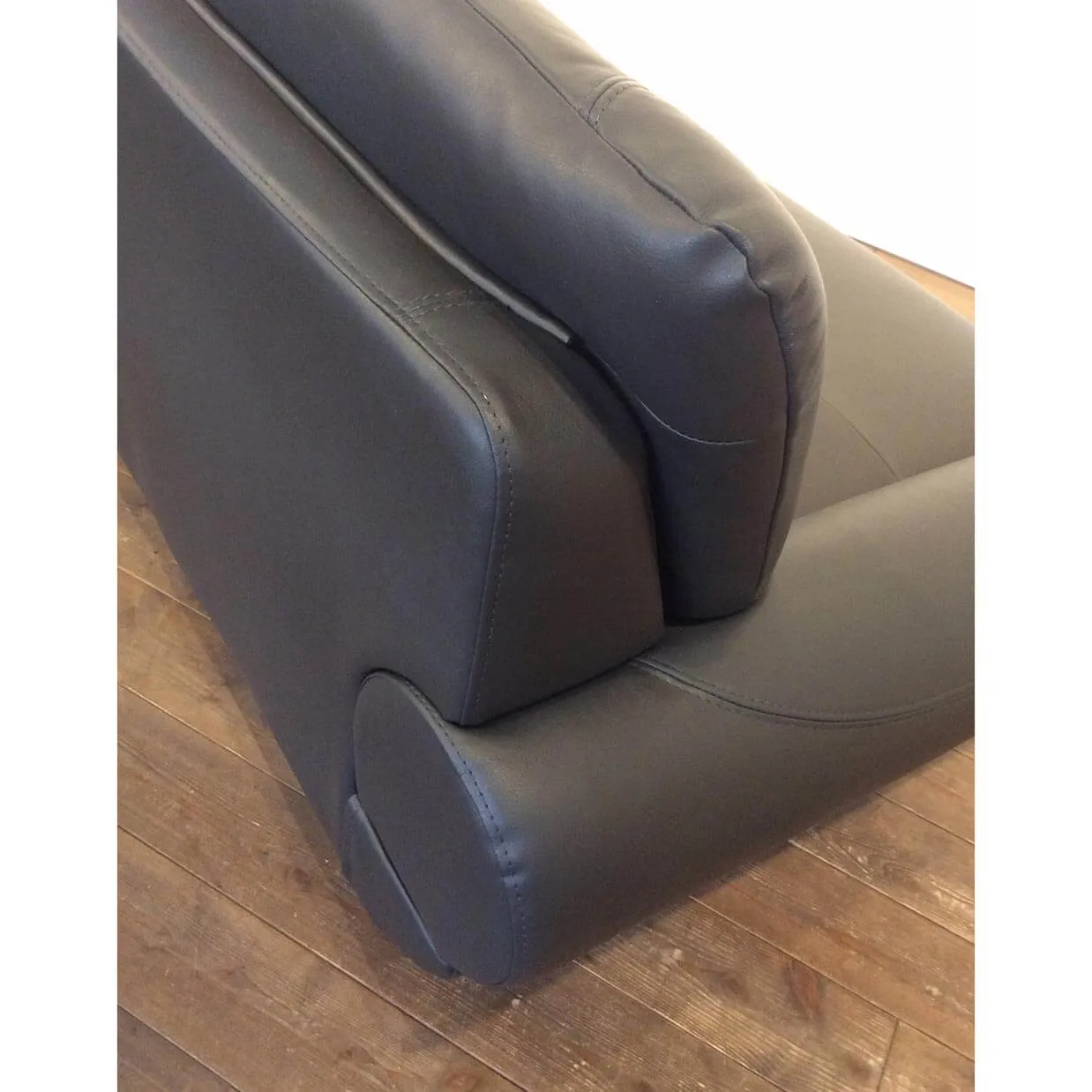 ソファ【本革】PS 3人掛けダークグレー - 3