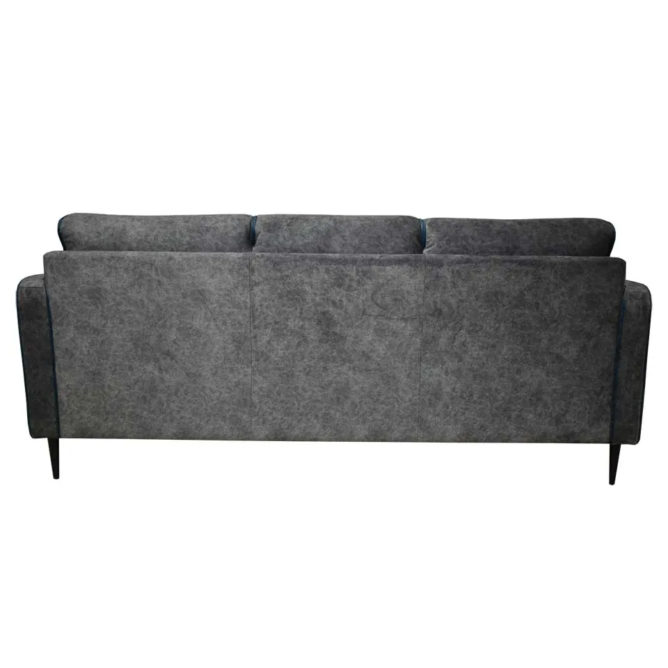 ソファNEW01 3人掛けグレー/ブルー - 4