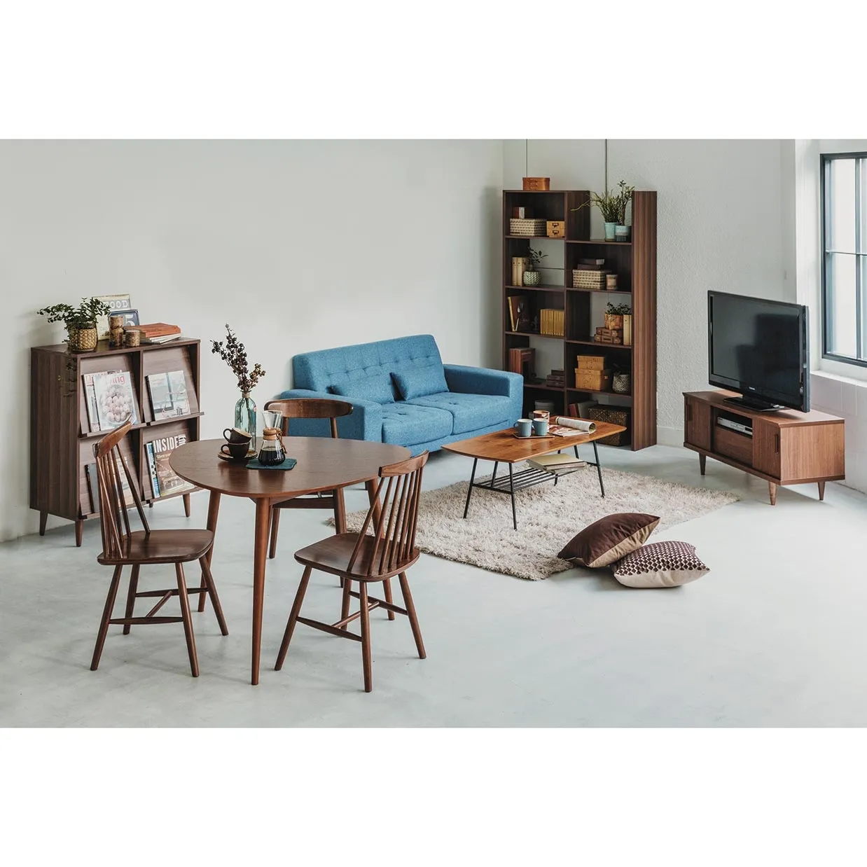 センターテーブルBF6901ウォールナット - 6