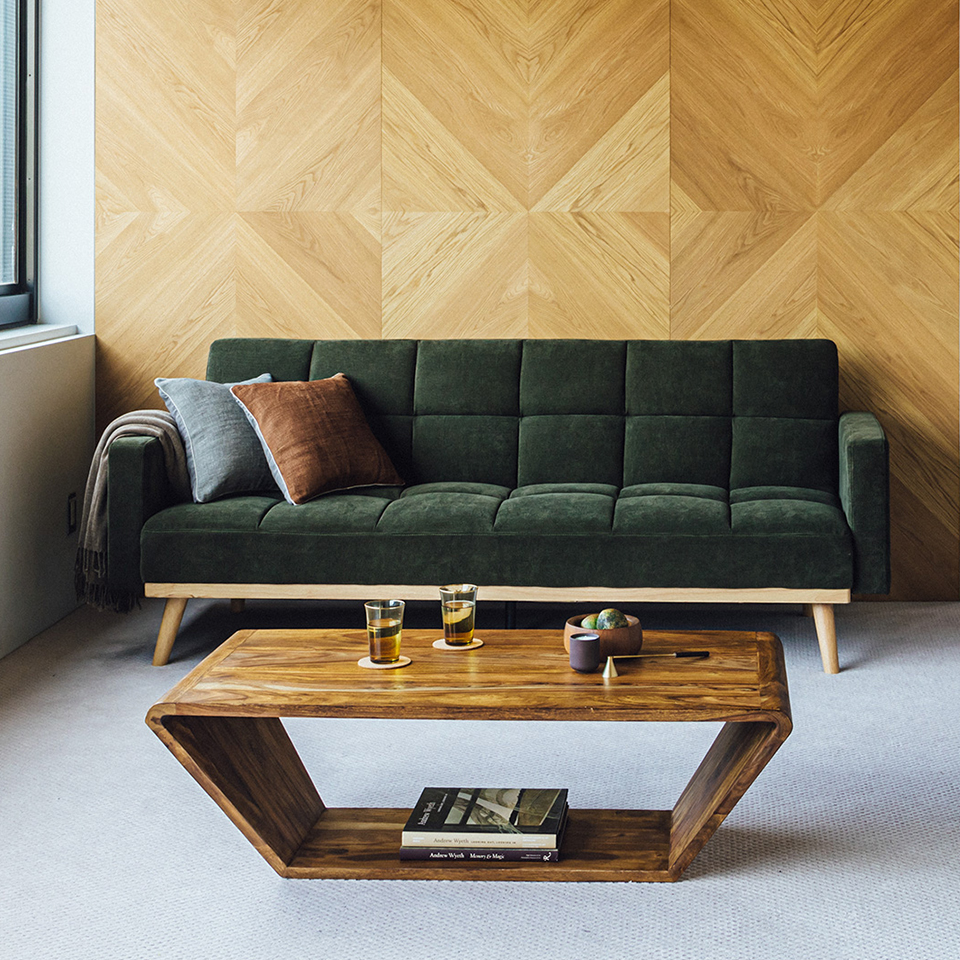 ソファーベッドTM-190616グリーン