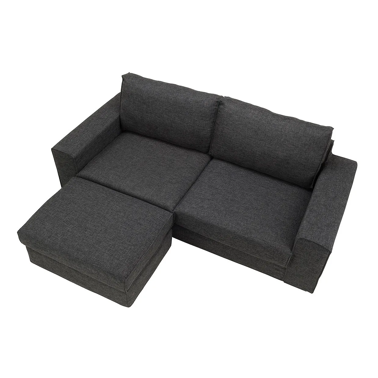 ソファTD9811A 3人掛けセット（オットマン付き）【送料・開梱... - 4