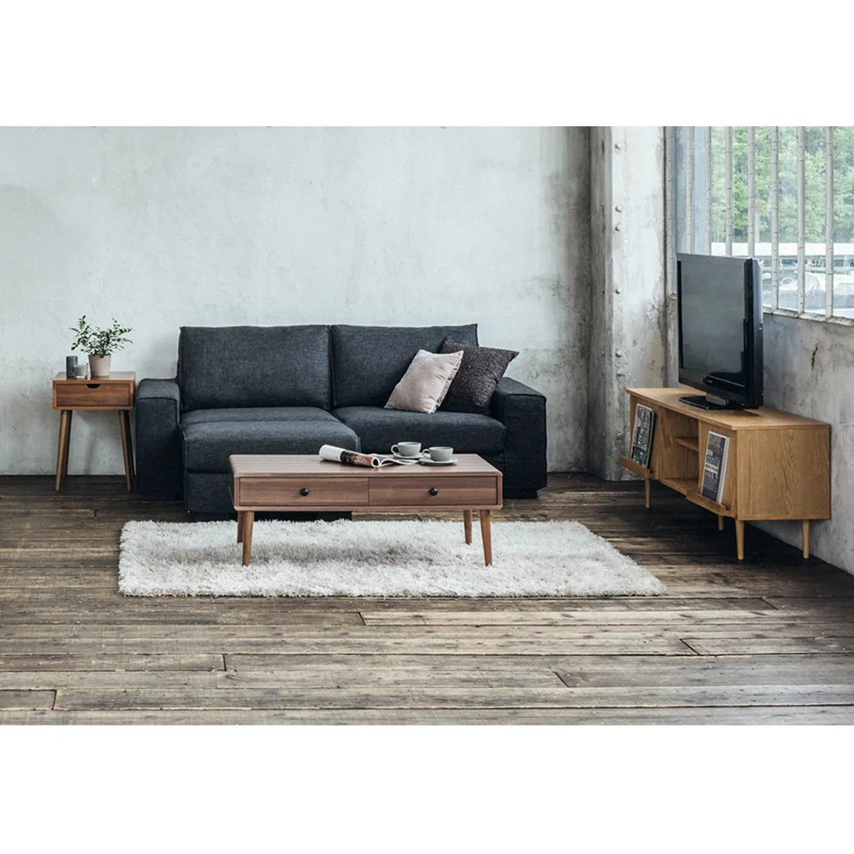 ソファTD9811A 3人掛けセット（オットマン付き）【送料・開梱... - 6