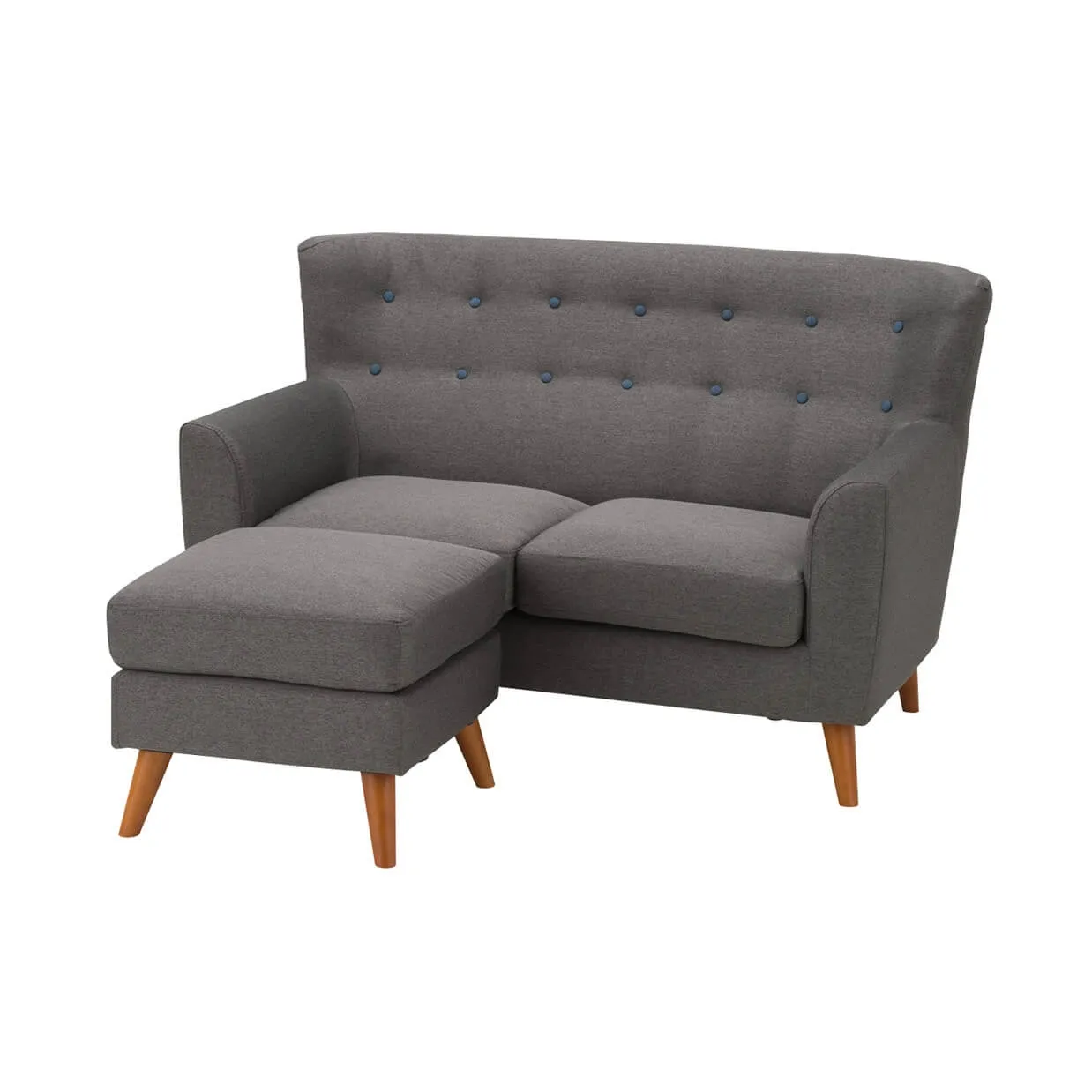 ソファHY7741 2人掛けセット（オットマン付き）【送料・開梱...