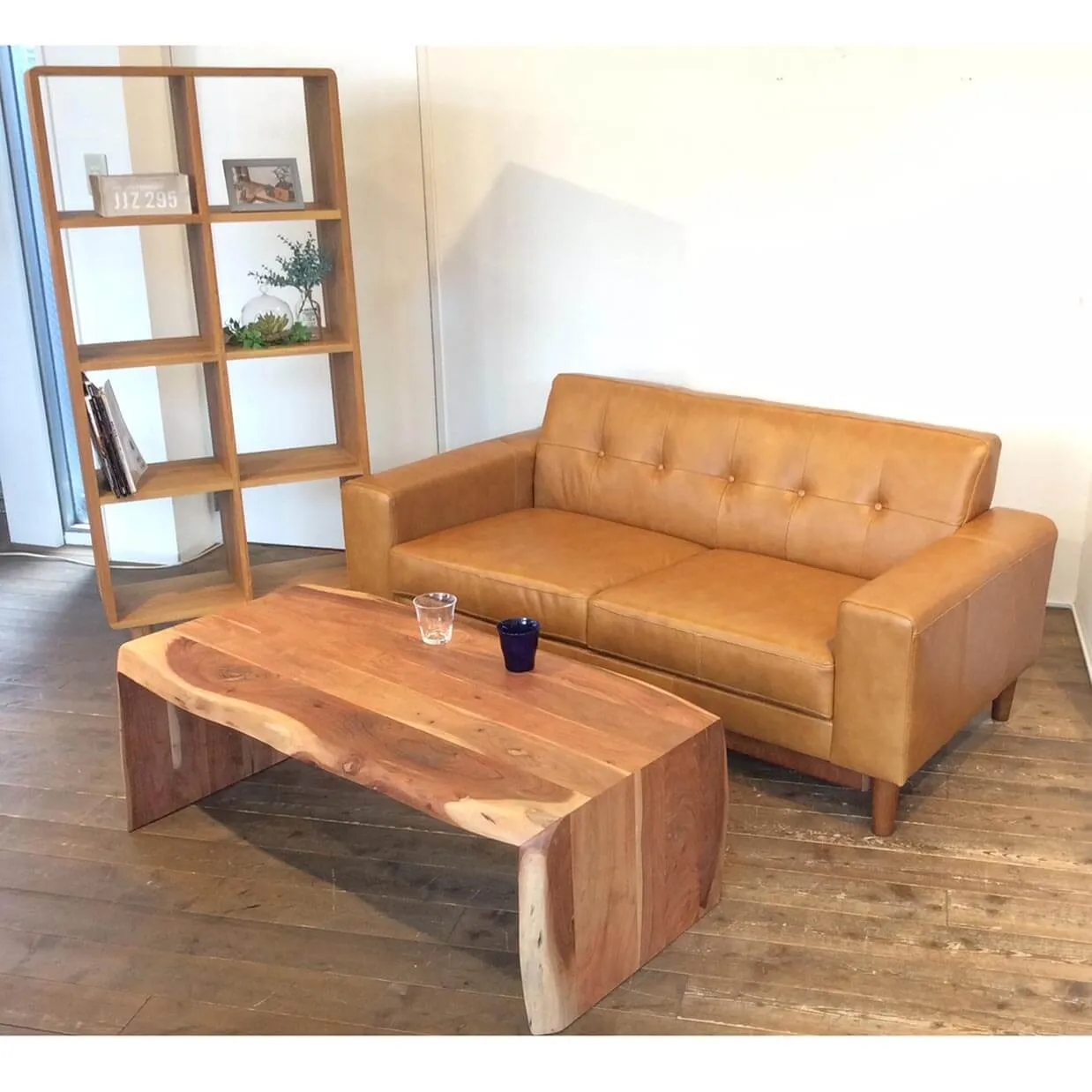 ソファ【本革】HY7311D 3人掛けキャメル - 4