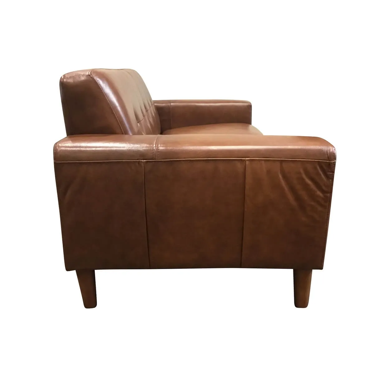 ソファ【本革】HY7311D 3人掛けブラウン - 4