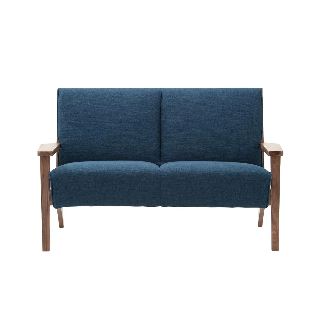 ソファNC130A 2人掛けブルー/ウォールナット - 2