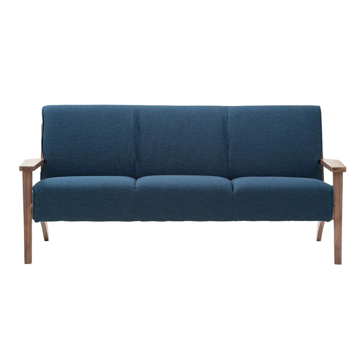 ソファNC130A 3人掛けブルー/ウォールナット - 2