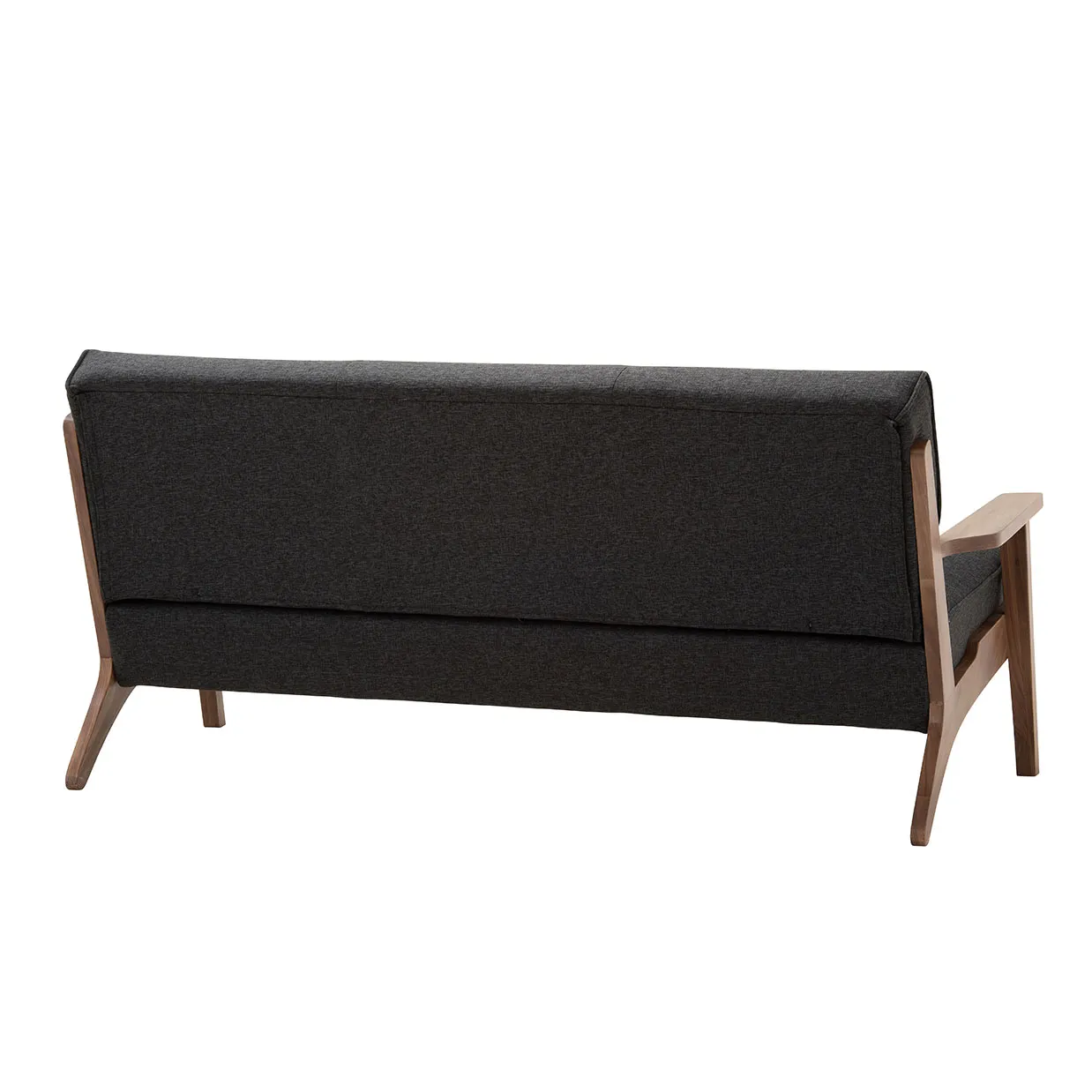 ソファNC130A 3人掛けブラック/ウォールナット - 4