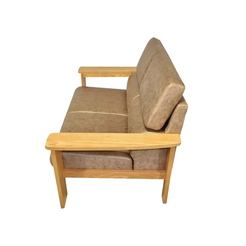 ソファNC779 2人掛けライトブラウン/... - 3