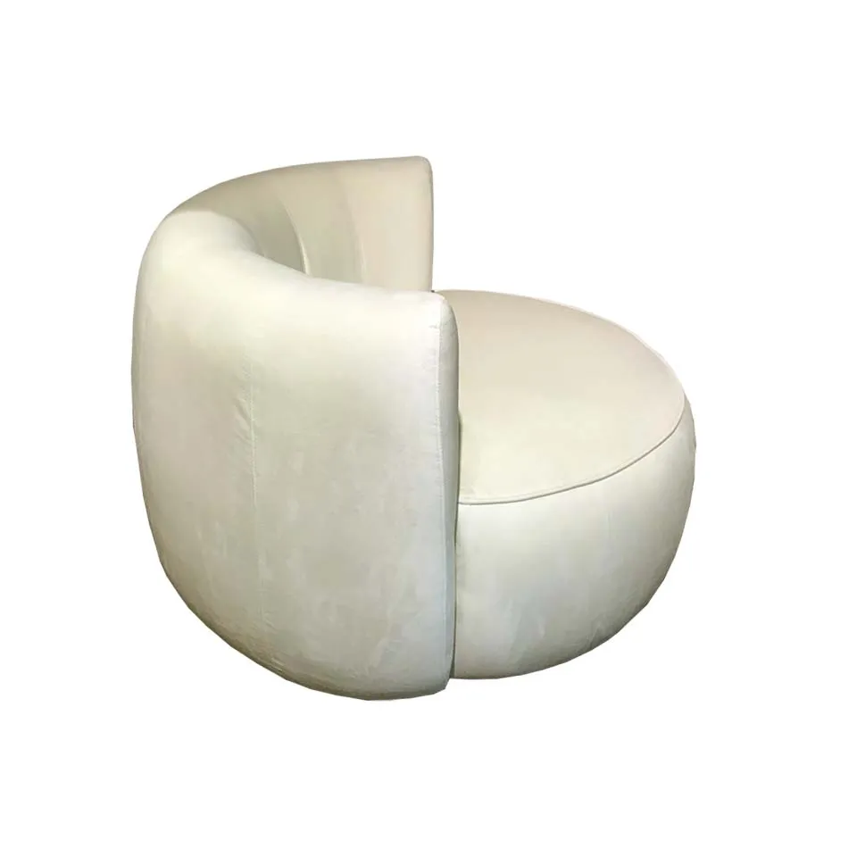 ソファCIRCLE 1人掛けホワイト/ライト... - 3