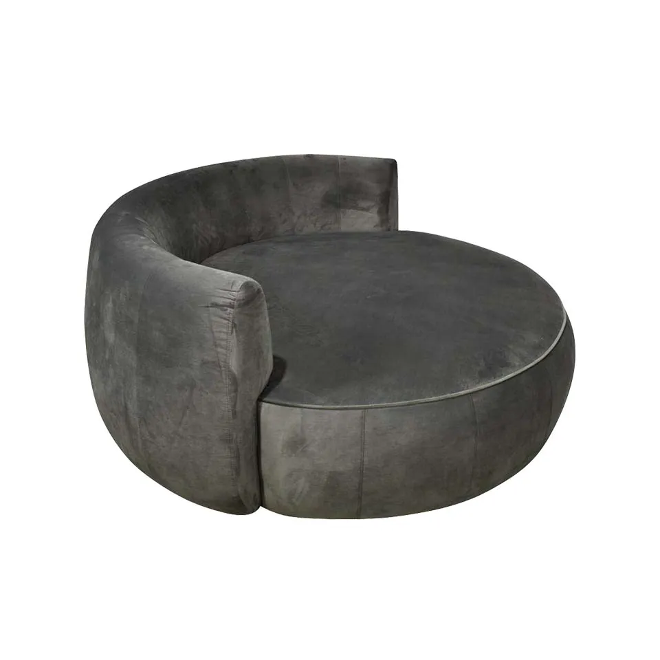 ソファCIRCLE 2人掛けグレー/ブラウン - 6