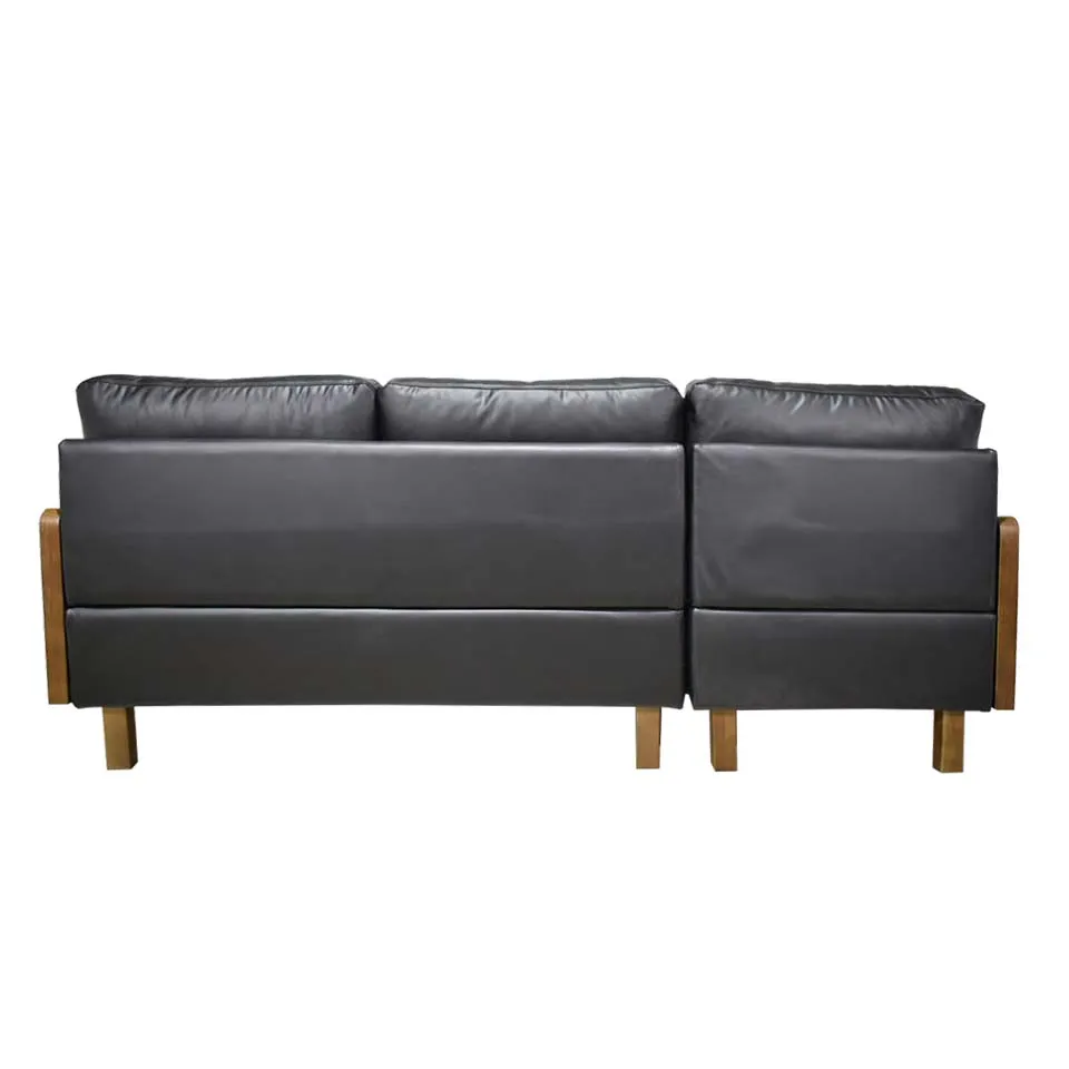 ソファNC1071Cブラック/ウォールナット - 4