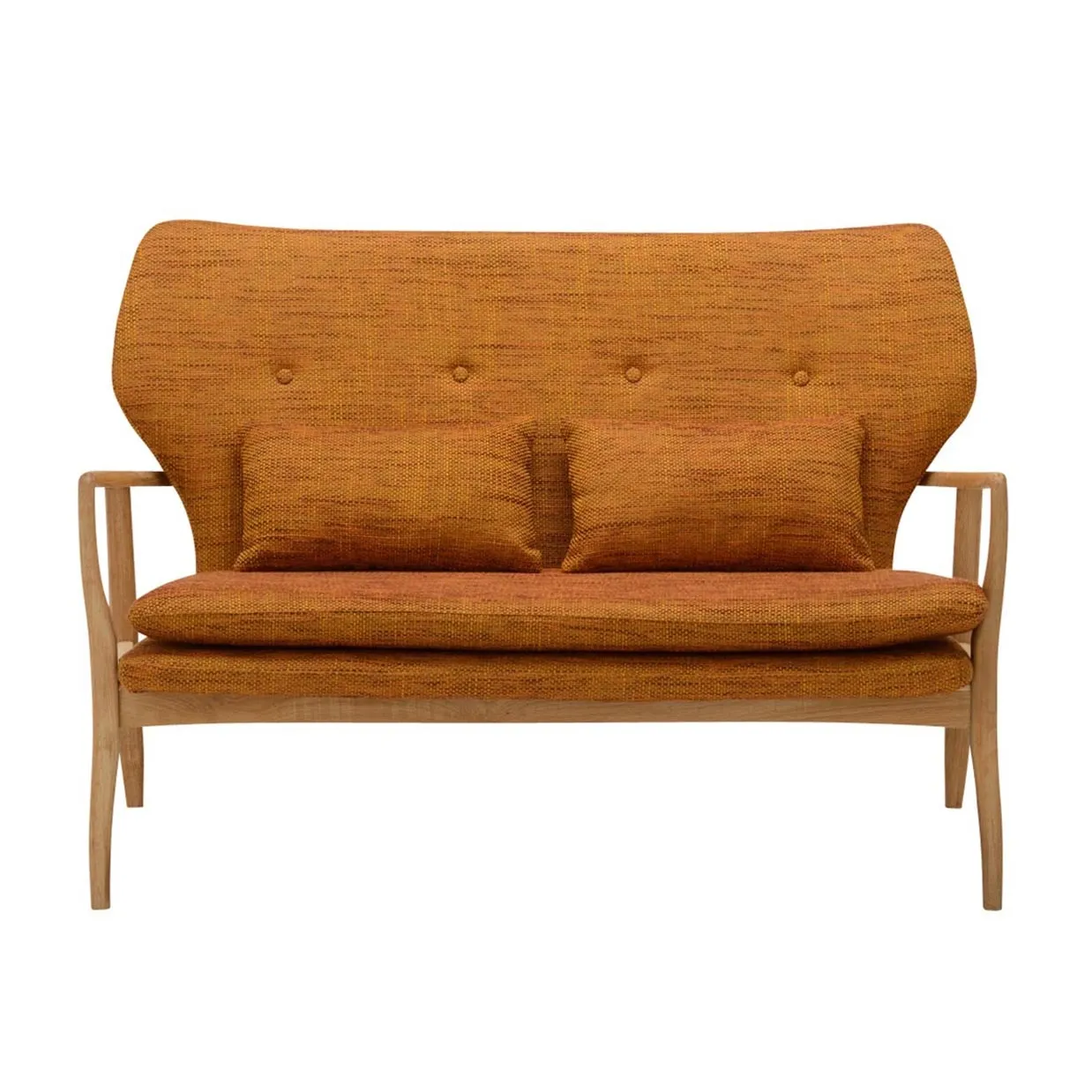ソファMKDS 2人掛けオレンジ - 2