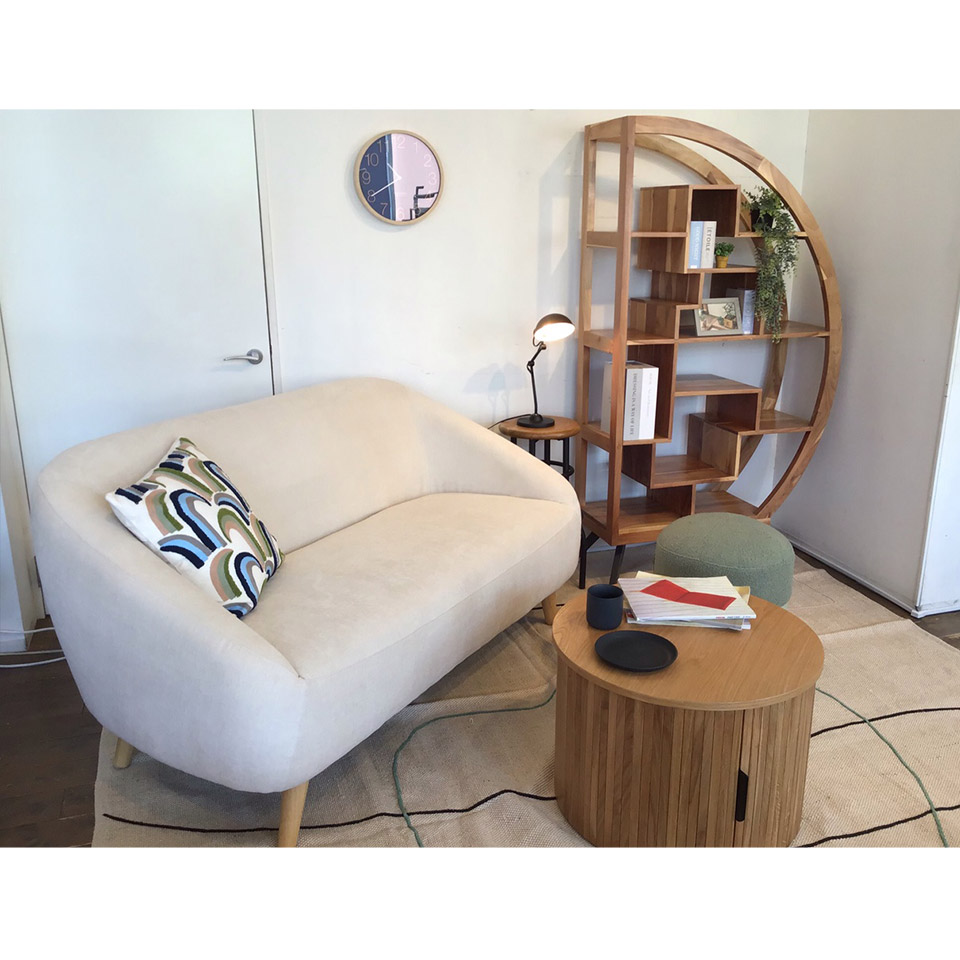 ソファALEXIA 2人掛けアイボリー - 8