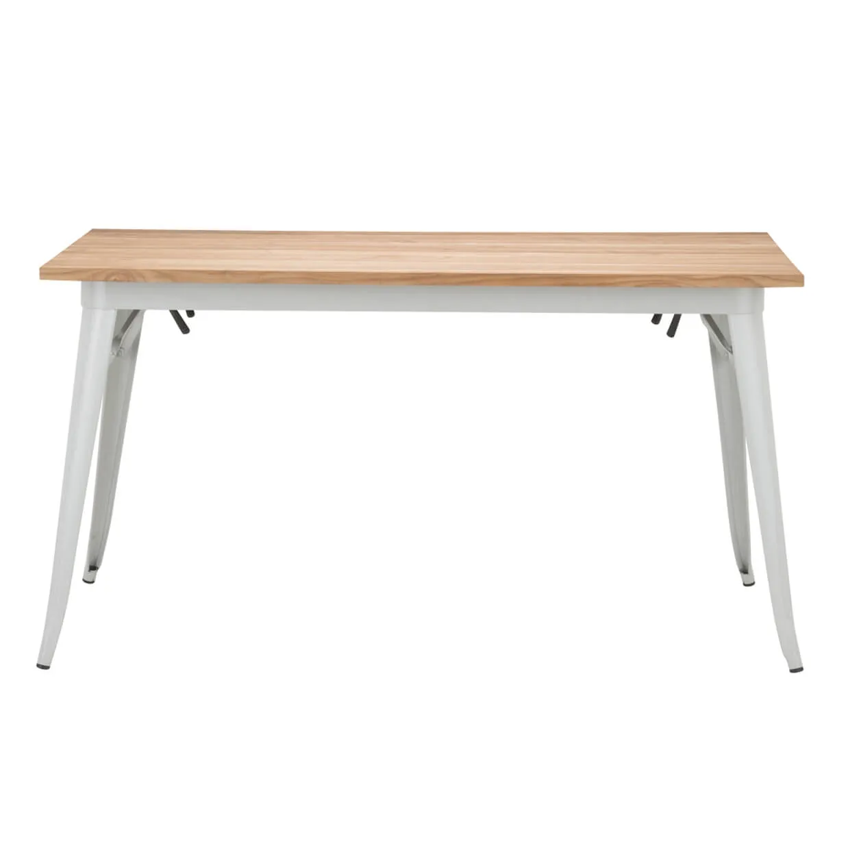 テーブルTC140-70Mグレー/ナチュラル - 2