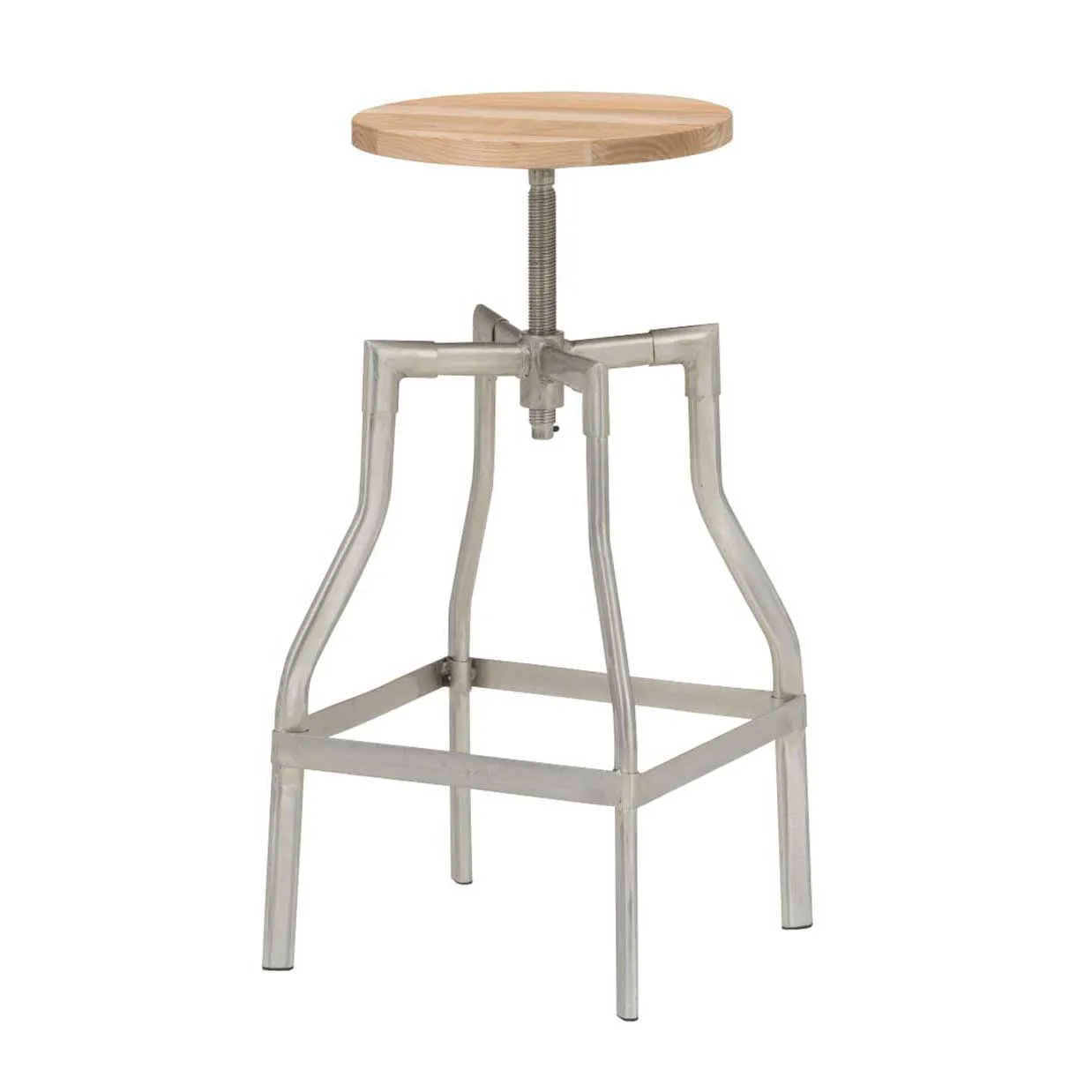 スツールGZ4526-24Mガルバナイズド/ナチュラル