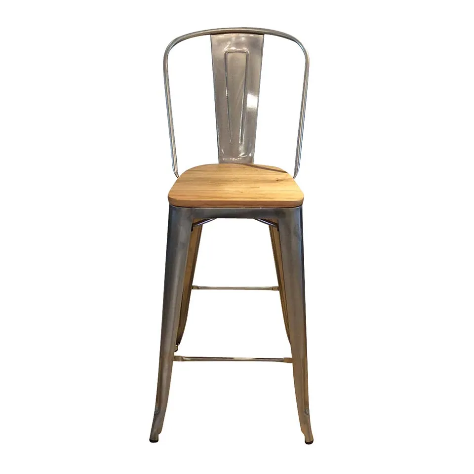 ハイチェアT3513-30GBMガルバナイズド/ナチュラル - 2