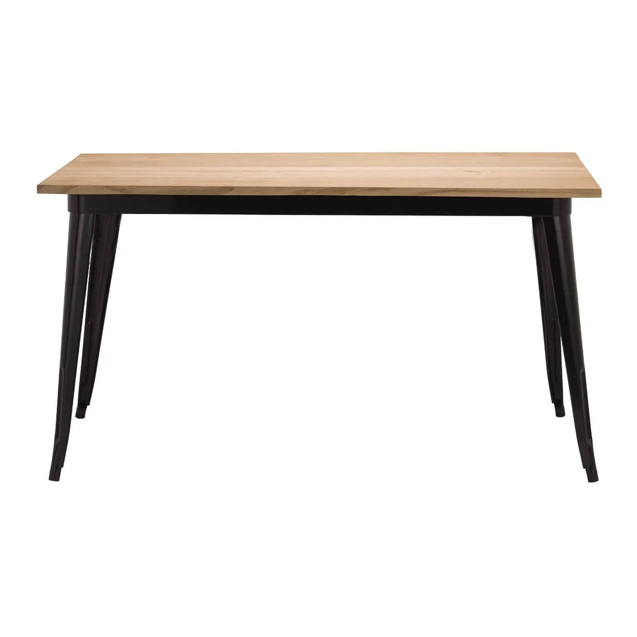 テーブルTC140-70MNブラック/ナチュラル - 2