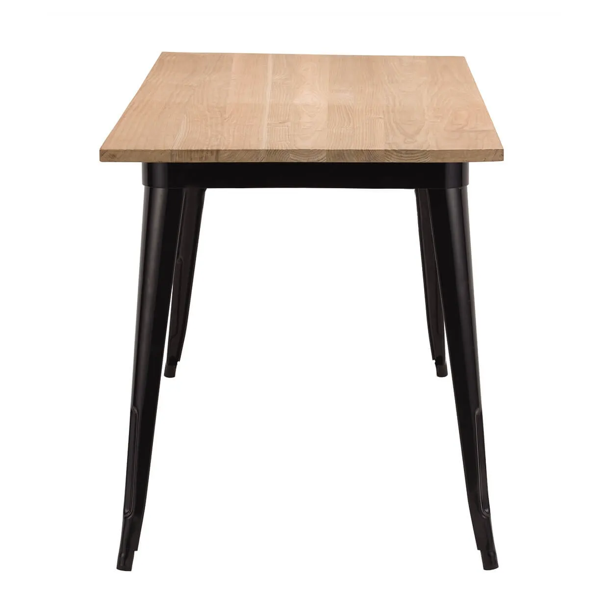 テーブルTC140-70MNブラック/ナチュラル - 3