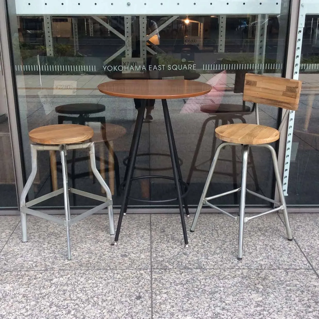 ハイチェアGZ2517-26ガルバナイズド/ナチュラル - 5