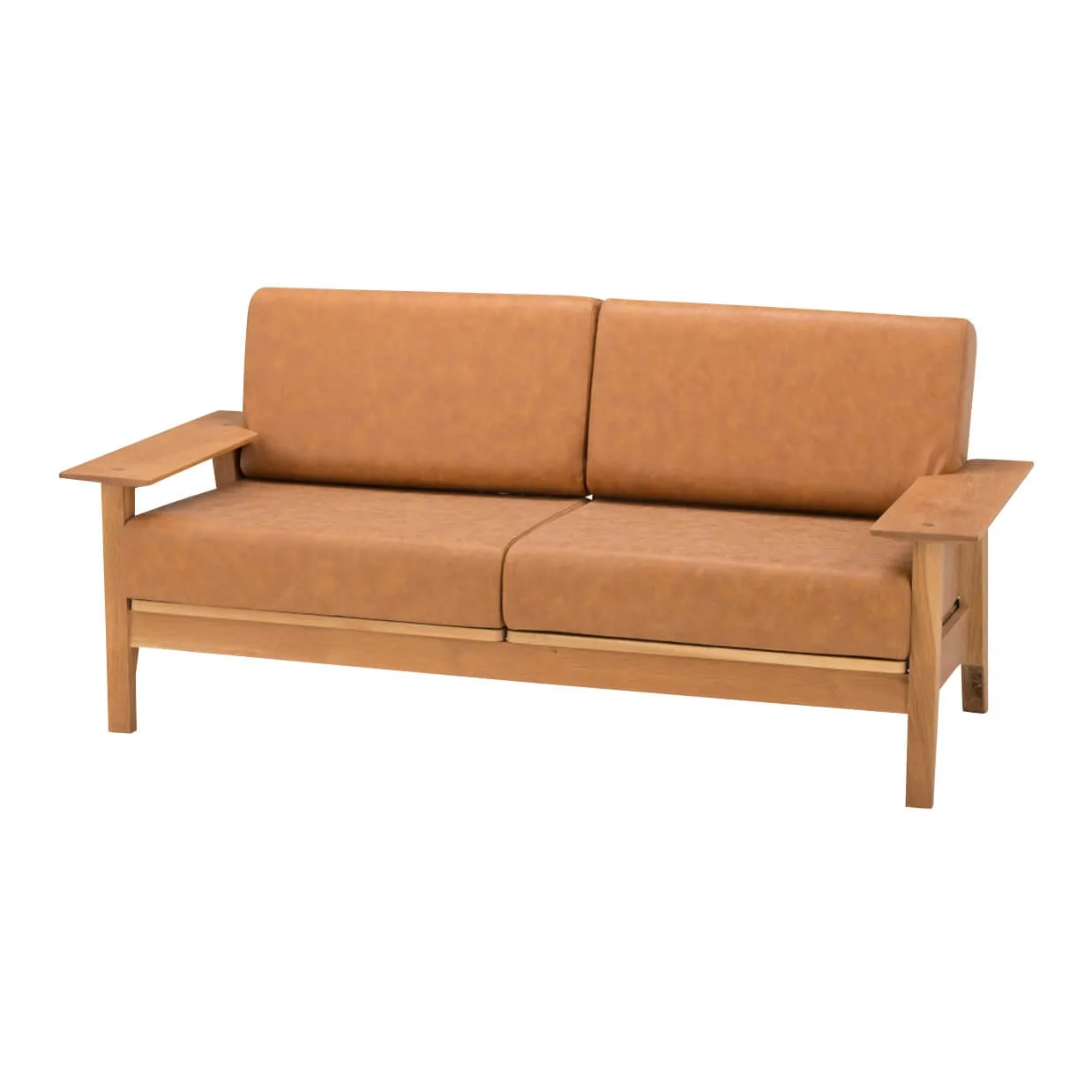 ソファ1610 2人掛けライトブラウン