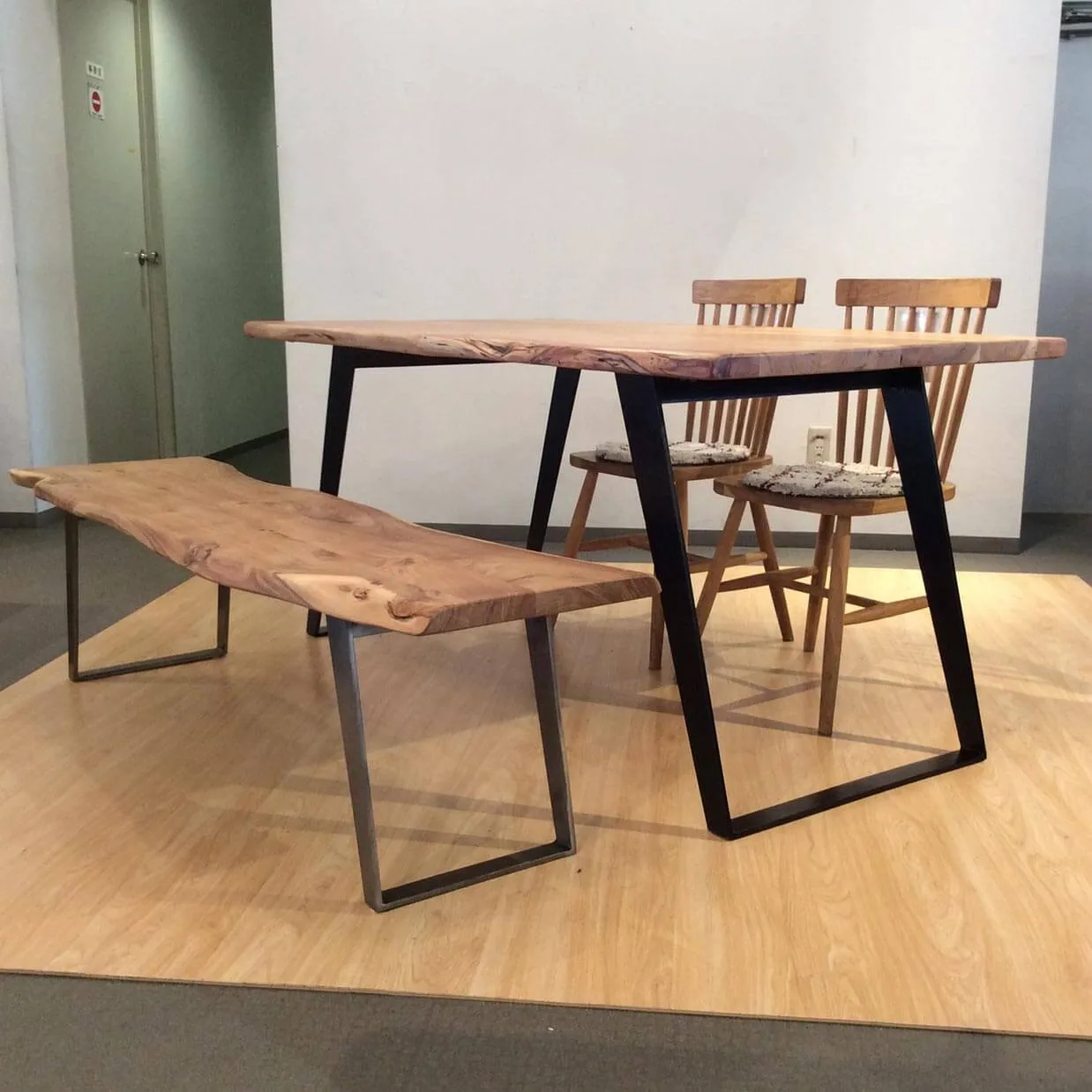 ベンチSBL-09ナチュラル/ガルバナイズド - 4