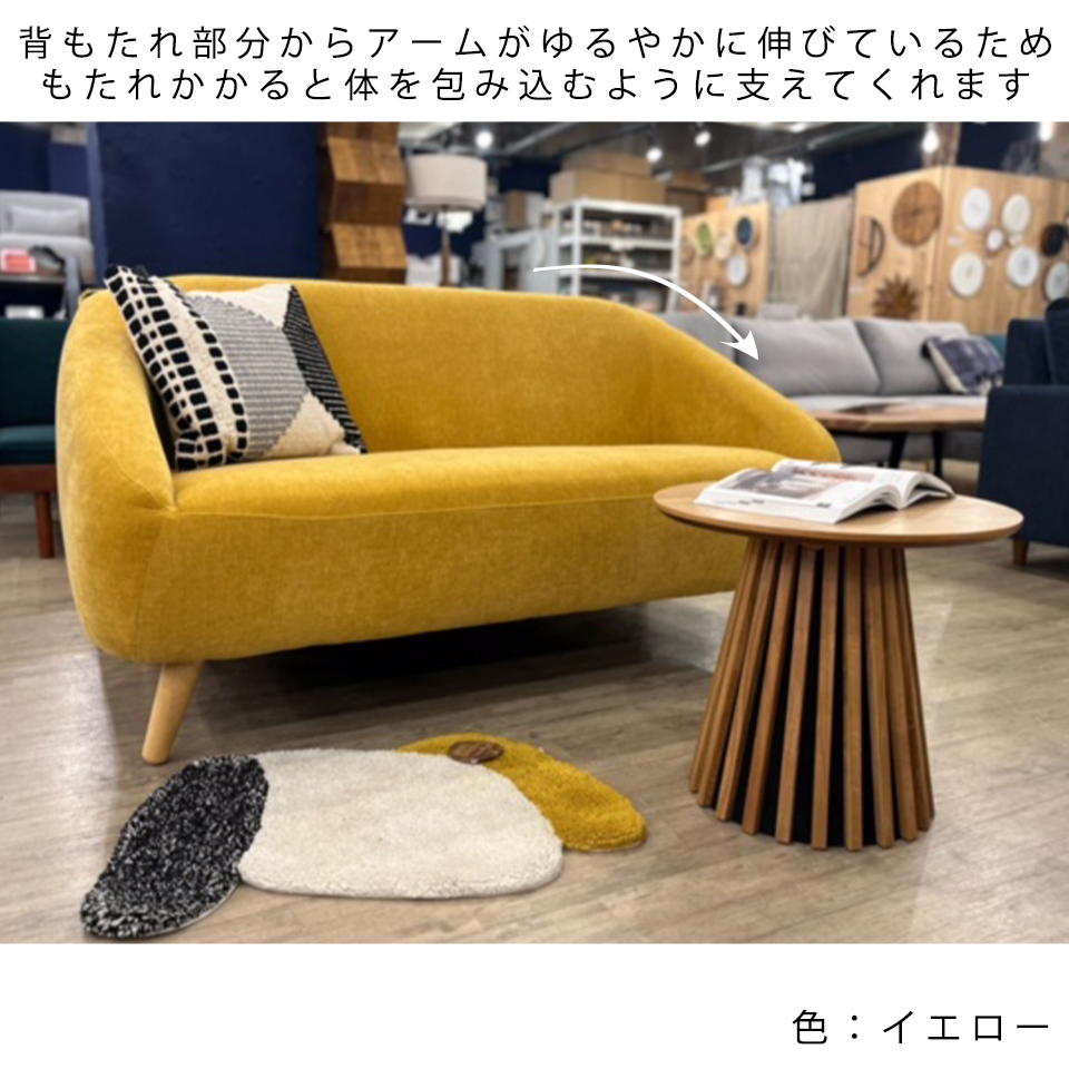 ソファALEXIA 2人掛けNEWグレー - 7