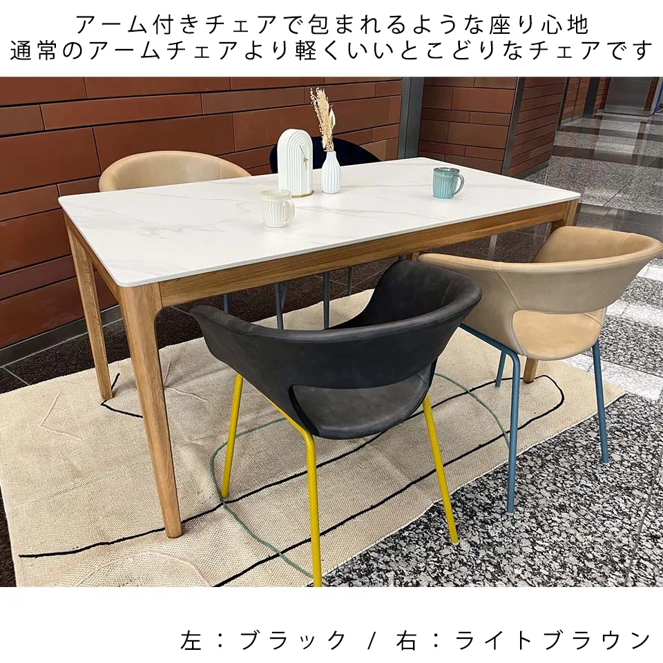 チェアF835-Fブラック - 9