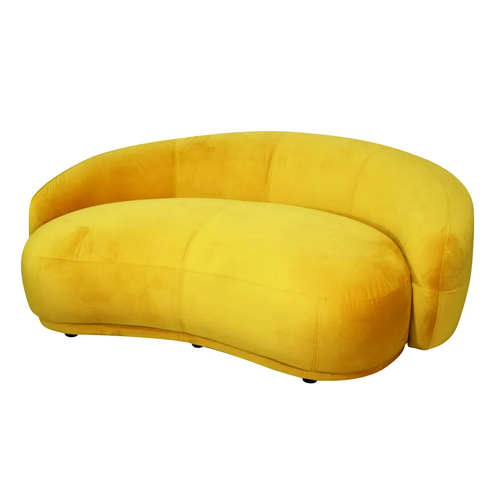 ソファBEANS 2人掛けイエロー