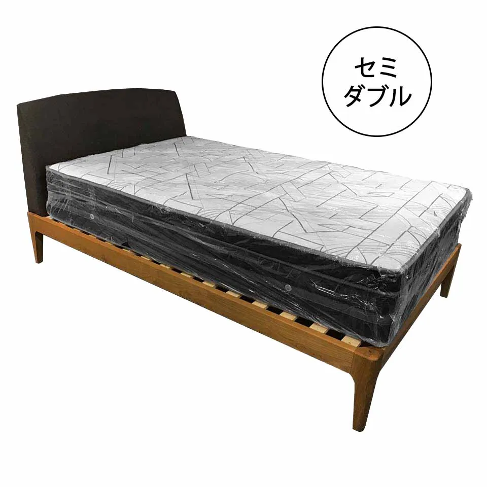 ベッドCNT120【ダブルポケットコイルマットレス】【セミダブ...