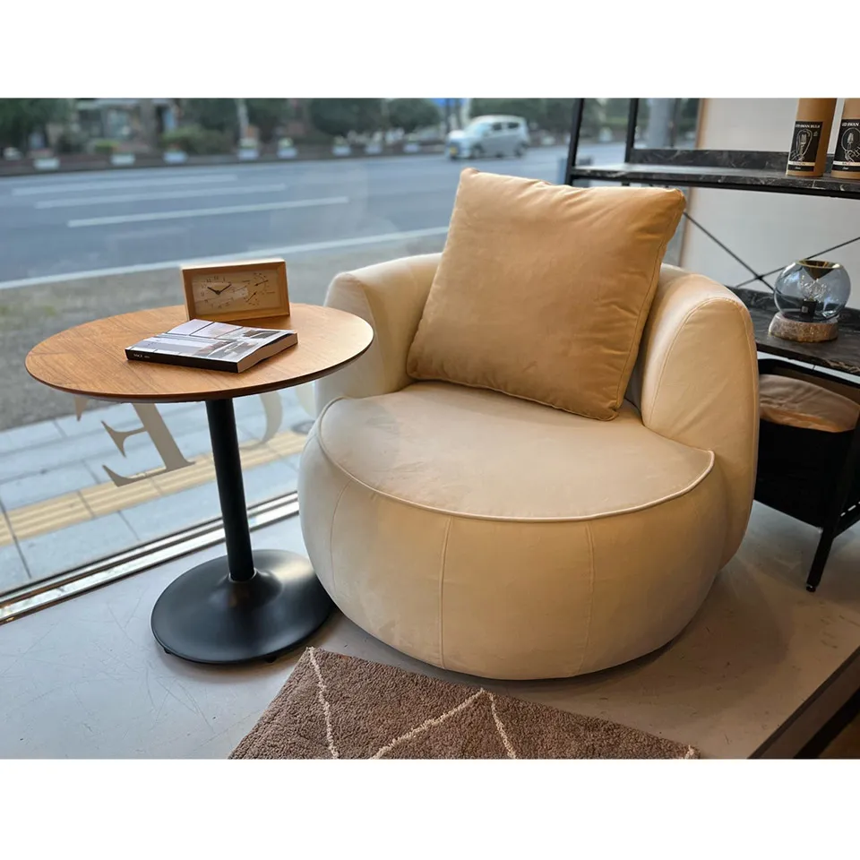 ソファCIRCLE 1人掛けホワイト/ライト... - 10