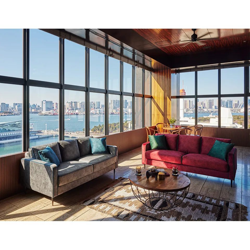 ソファNEW01 3人掛けグレー/ブルー - 8